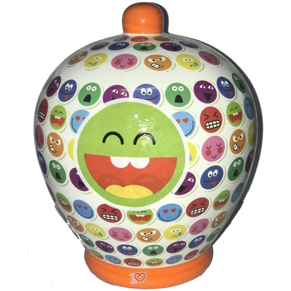 Virca piggy bank Be happy, terracotta, h.18 cm approx Virca